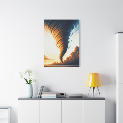 Golden Hour Tornado Landscape Wall Art & Canvas Prints