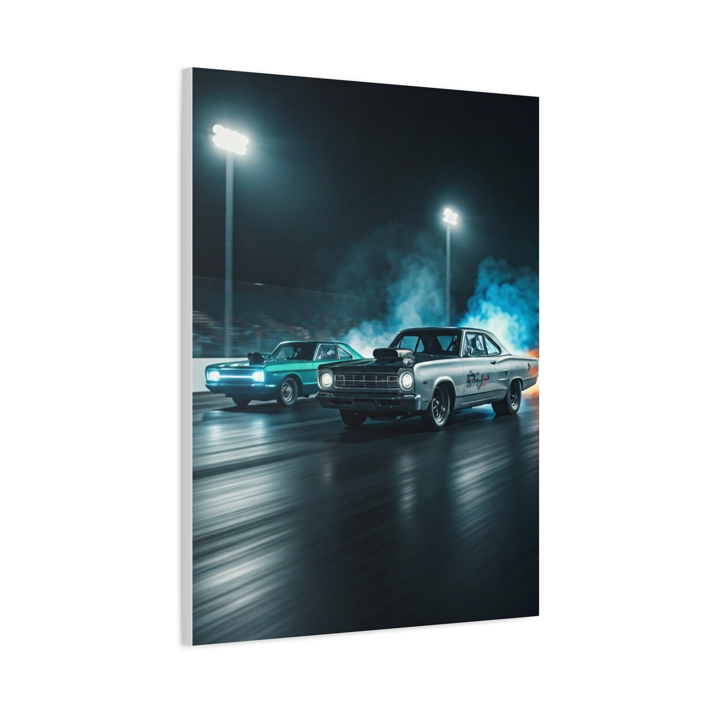 1967 Plymouth GTX vs 1967 Dodge Coronet R/T Super Stock Showdown Wall Art & Canvas Prints