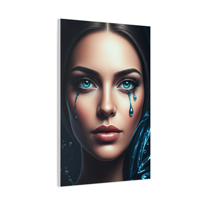 Blue Tears Portrait Wall Art & Canvas Prints