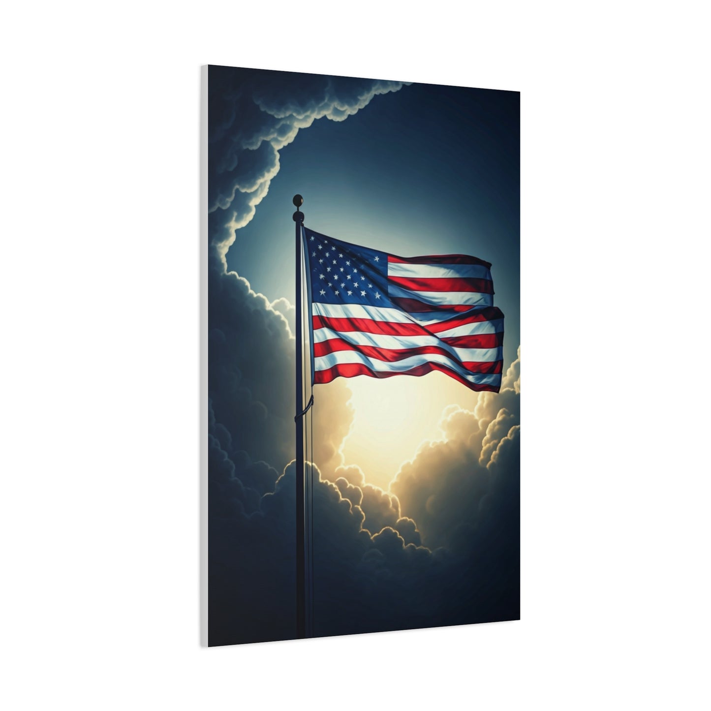 Stormlight American Flag Glory Wall Art & Canvas Prints