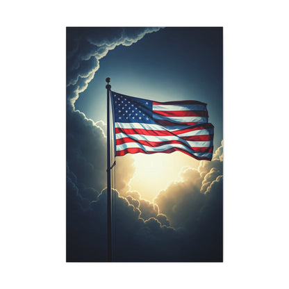 Stormlight American Flag Glory Wall Art & Canvas Prints