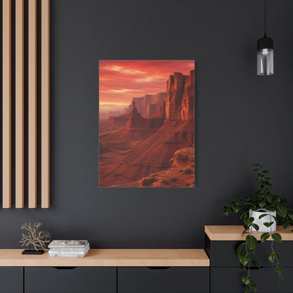 Desert Red Canyon Landscape Wall Art & Canvas Print