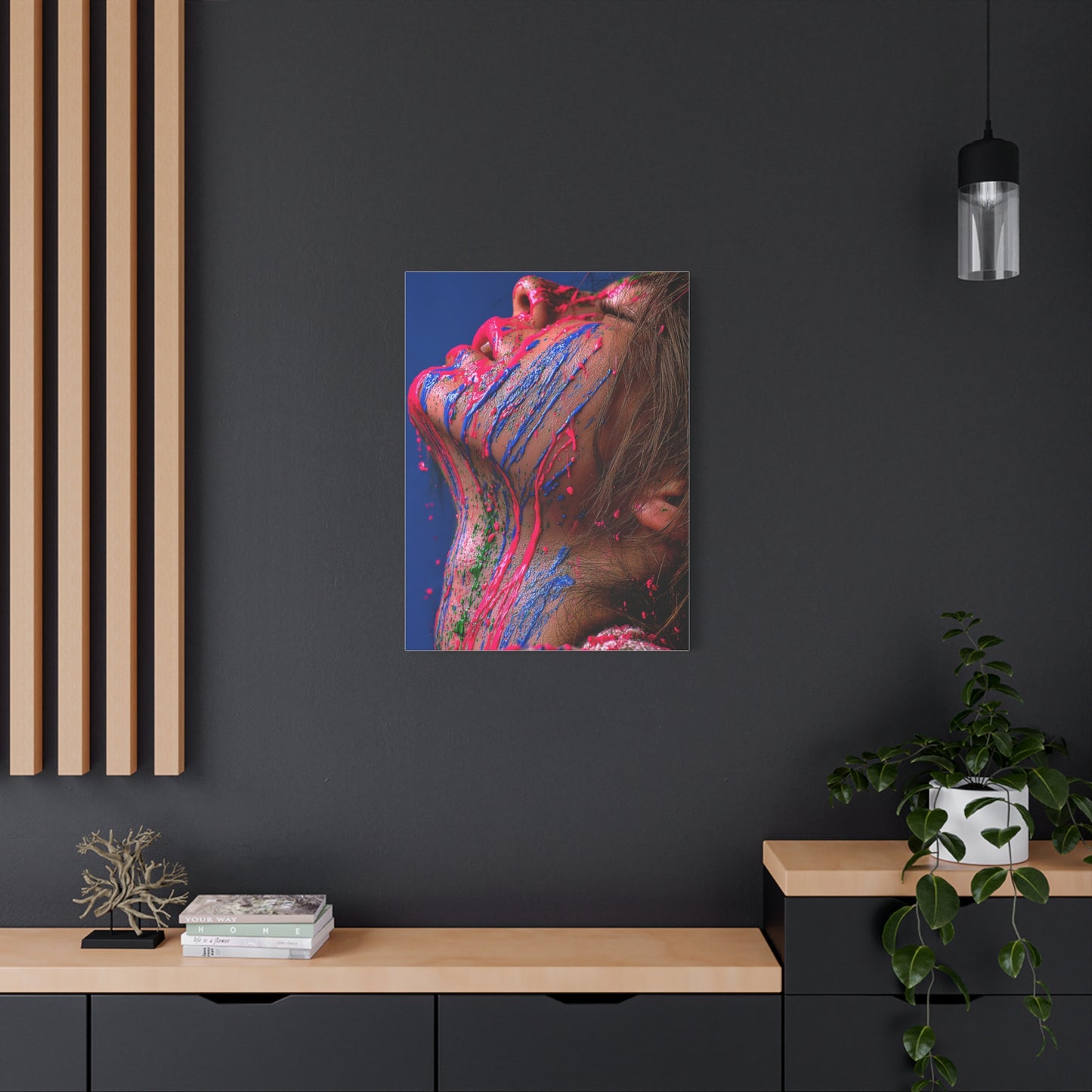 Liquid Pigment Expression Portrait Wall Art & Canvas Print