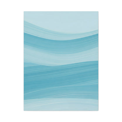 Serene Blue Wave Flow Wall Art & Canvas Prints