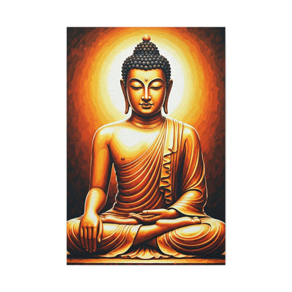 Sacred Enlightenment Buddha Figure Wall Art & Canvas Prints