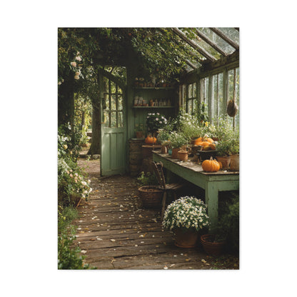 Farmhouse Greenhouse Harvest Interior Wall Art & Canvas Print