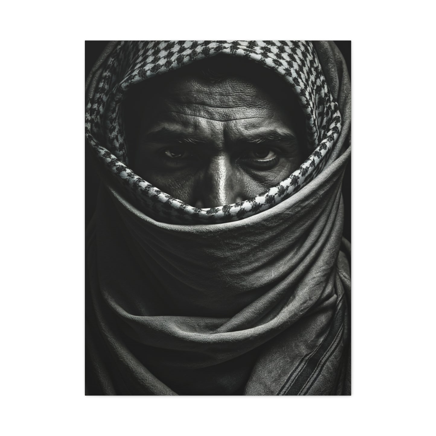 Eyes of Endurance Black & White Portrait Wall Art & Canvas Prints