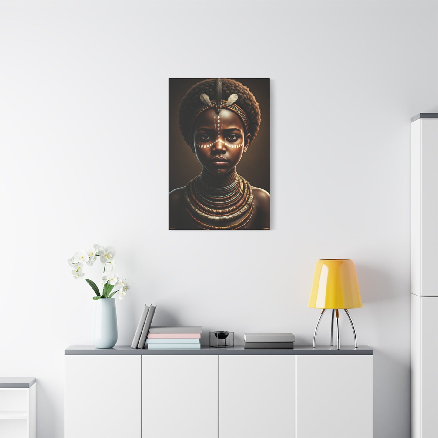Golden Spirit Child Portrait Wall Art & Canvas Prints
