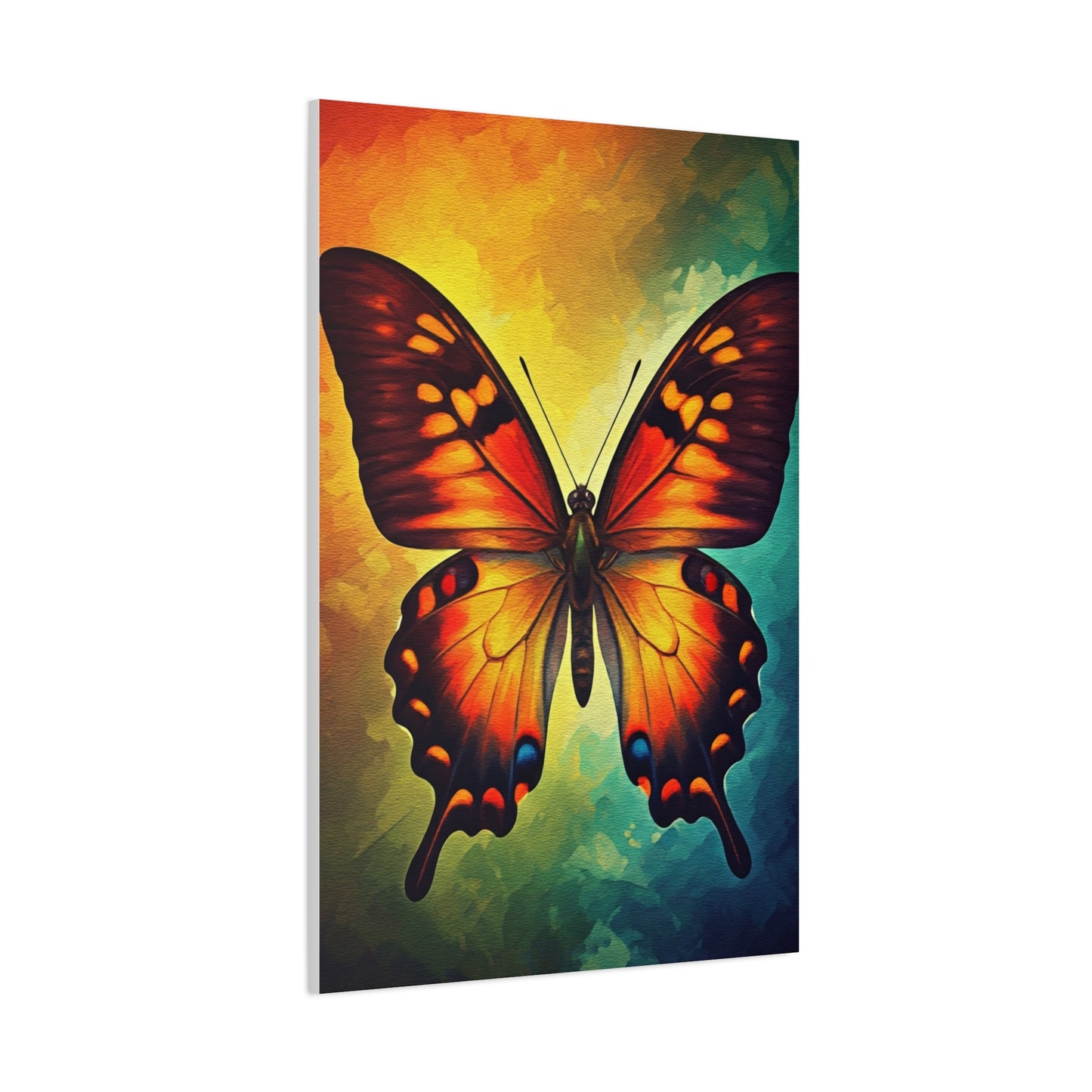Fiery Monarch Butterfly Spectrum Wall Art & Canvas Prints