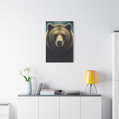 Vibrant Artistic Grizzly Portrait Wall Art & Canvas Prints