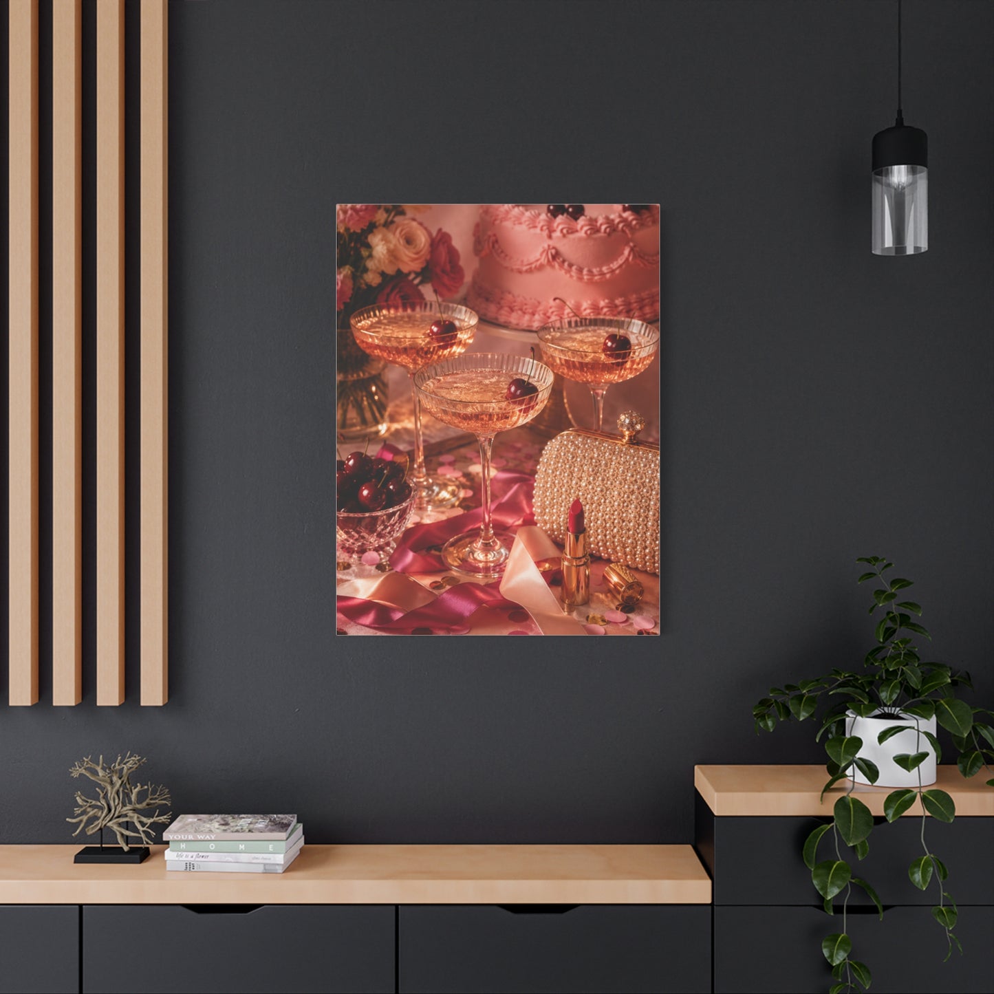 Galentine Celebration Luxe Party Still Life Wall Art & Canvas Print