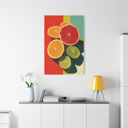 Citrus Pop Art Kitchen Composition Wall Art & Canvas Print