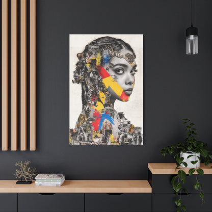 Avant Garde Collage Portrait Wall Art & Canvas Print