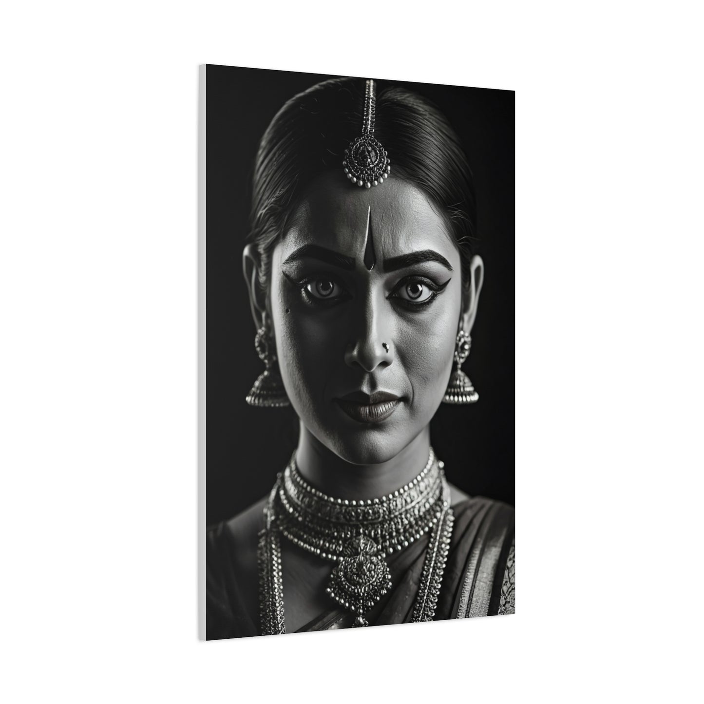 Timeless Elegance Black & White Cultural Portrait Wall Art & Canvas Prints