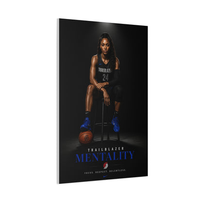 Trailblazer Mentality Women’s Basketball Sports Wall Art & Canvas Print