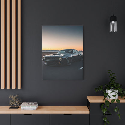 1970 Plymouth ’Cuda Shaker Hood Desert Charge Wall Art & Canvas Prints