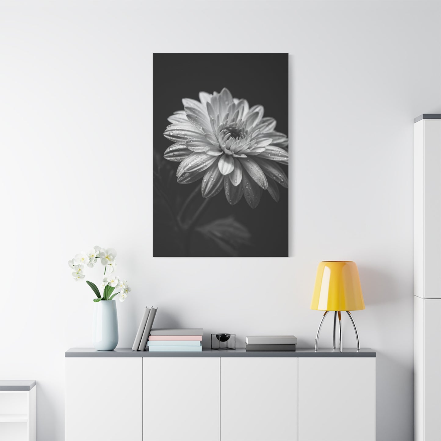 Peony Elegance in Monochrome Wall Art & Canvas Prints