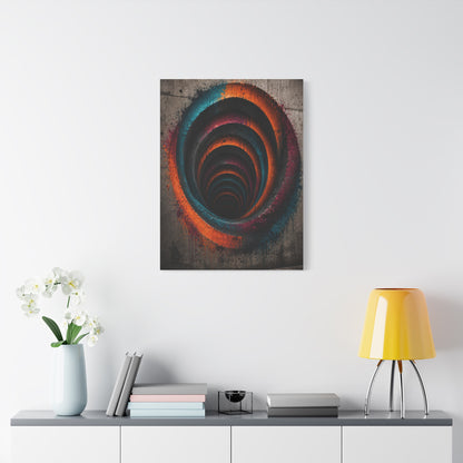 Urban Vortex Graffiti Tunnel Street Wall Art & Canvas Print