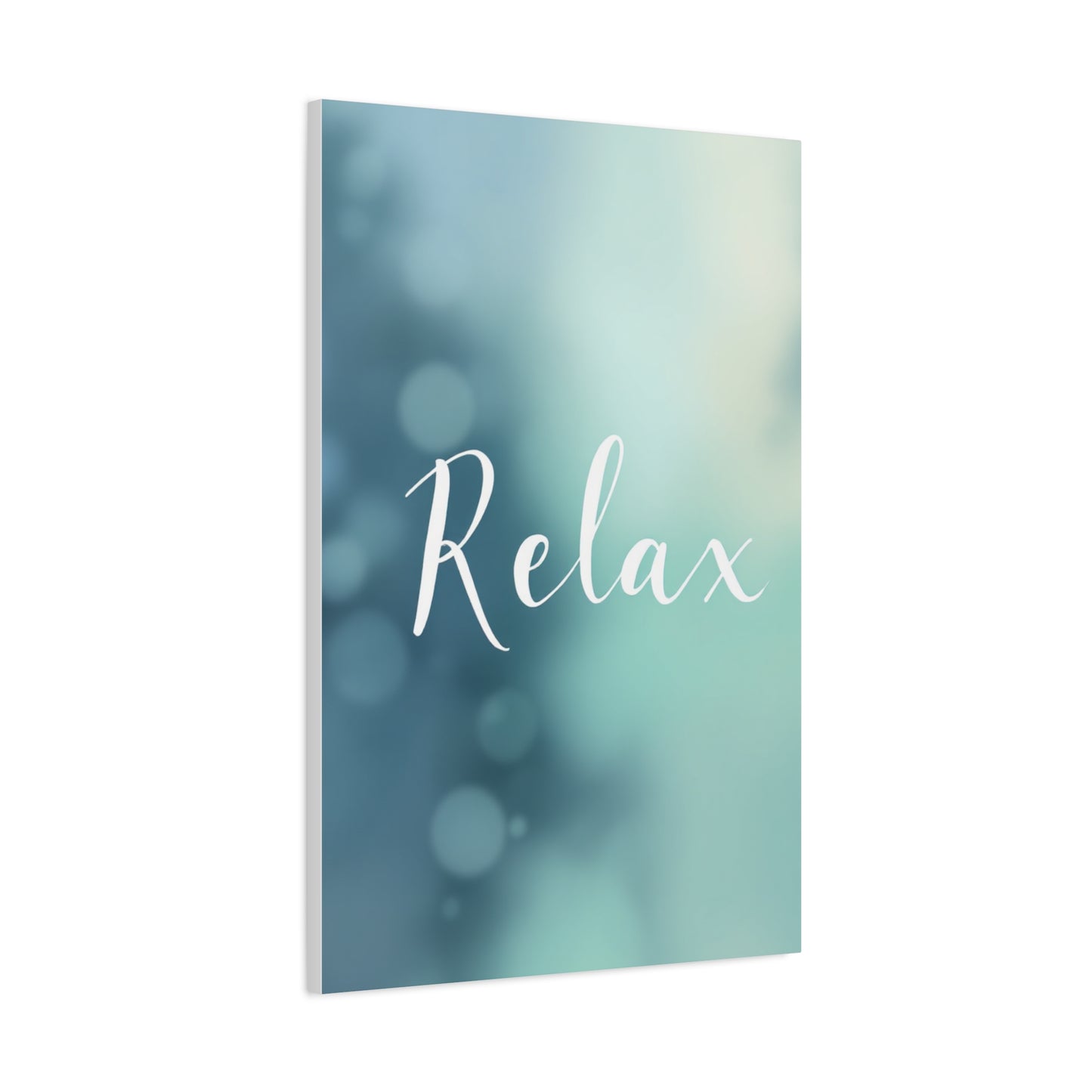 Relax Calm Typography Wall Art & Canvas Prints