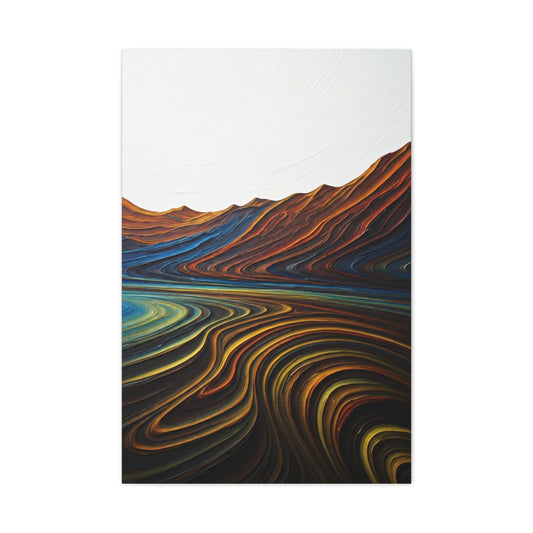 Layered Terrain Flow Abstract Wall Art & Canvas Prints