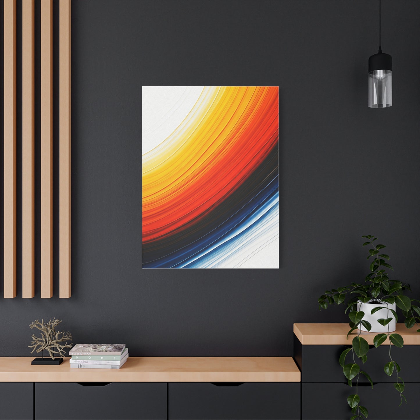 Warm Arc Gradient Abstract Wall Art & Canvas Prints