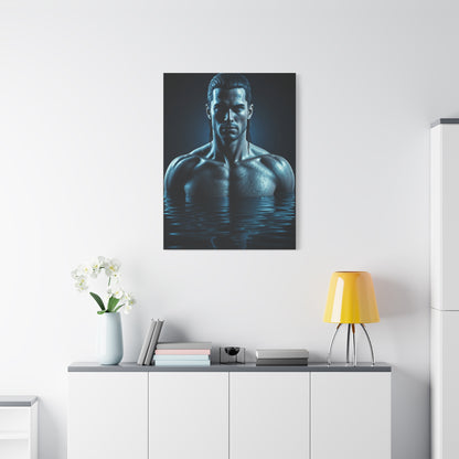 Blue Depth Masculine Form Wall Art & Canvas Prints