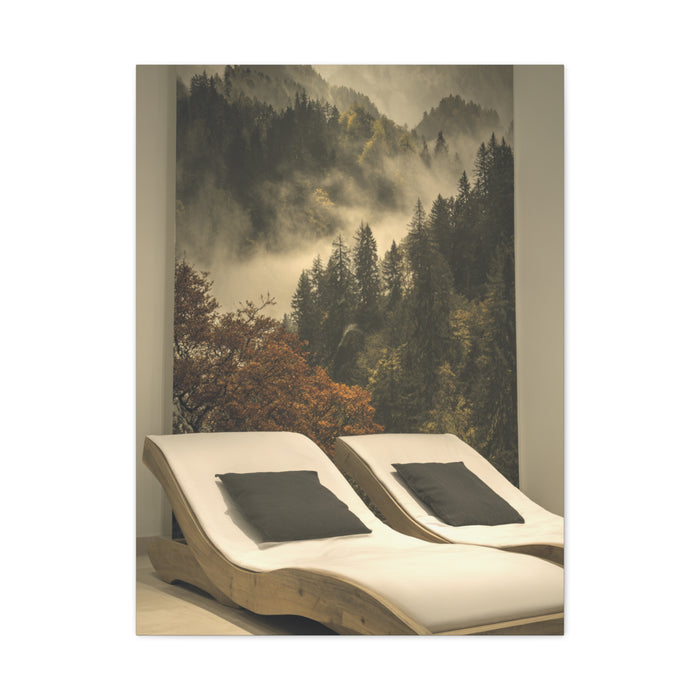 Woodland Dusk Forest Landscape Wall Art & Canvas Print