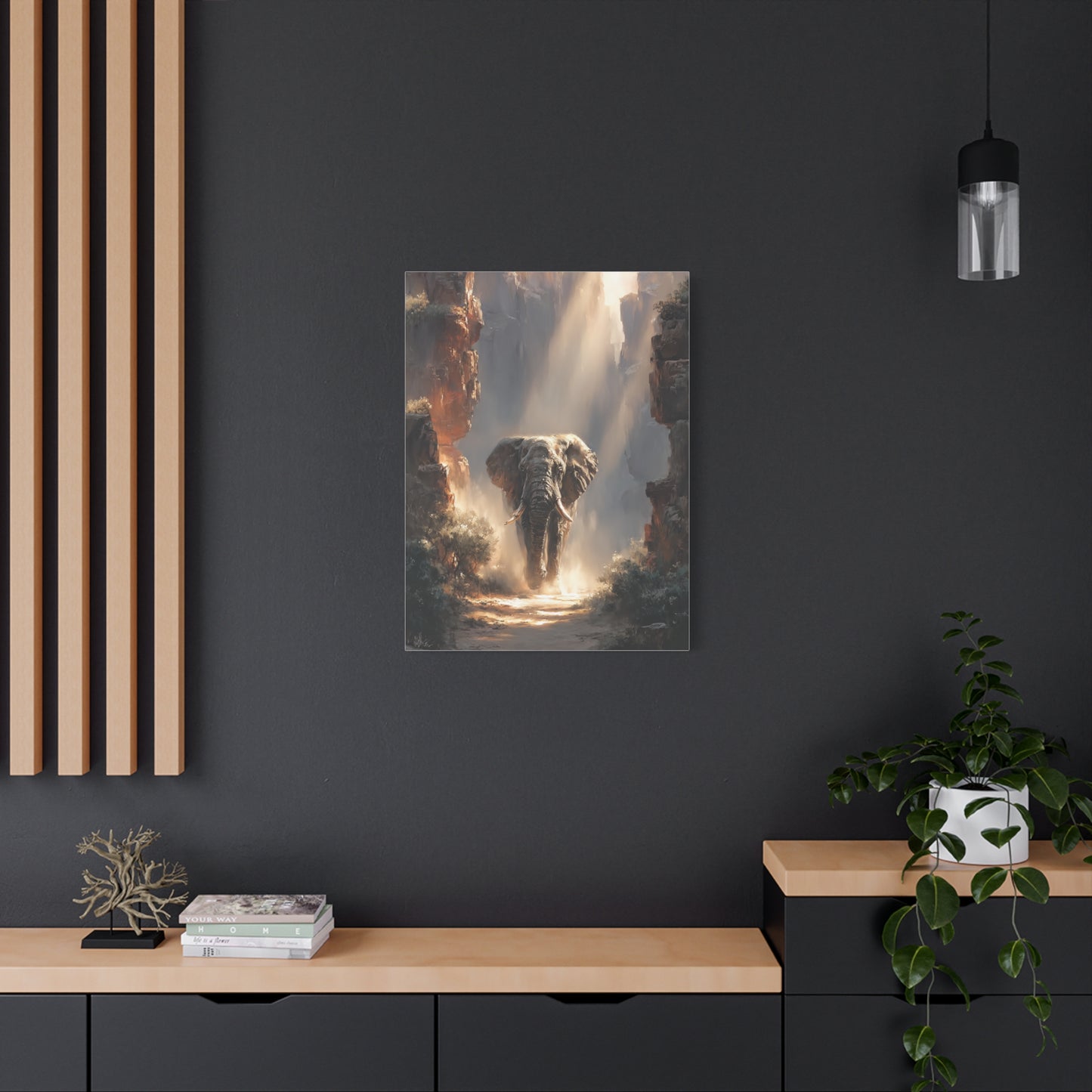 Elephant Canyon Light Passage Wall Art & Canvas Print