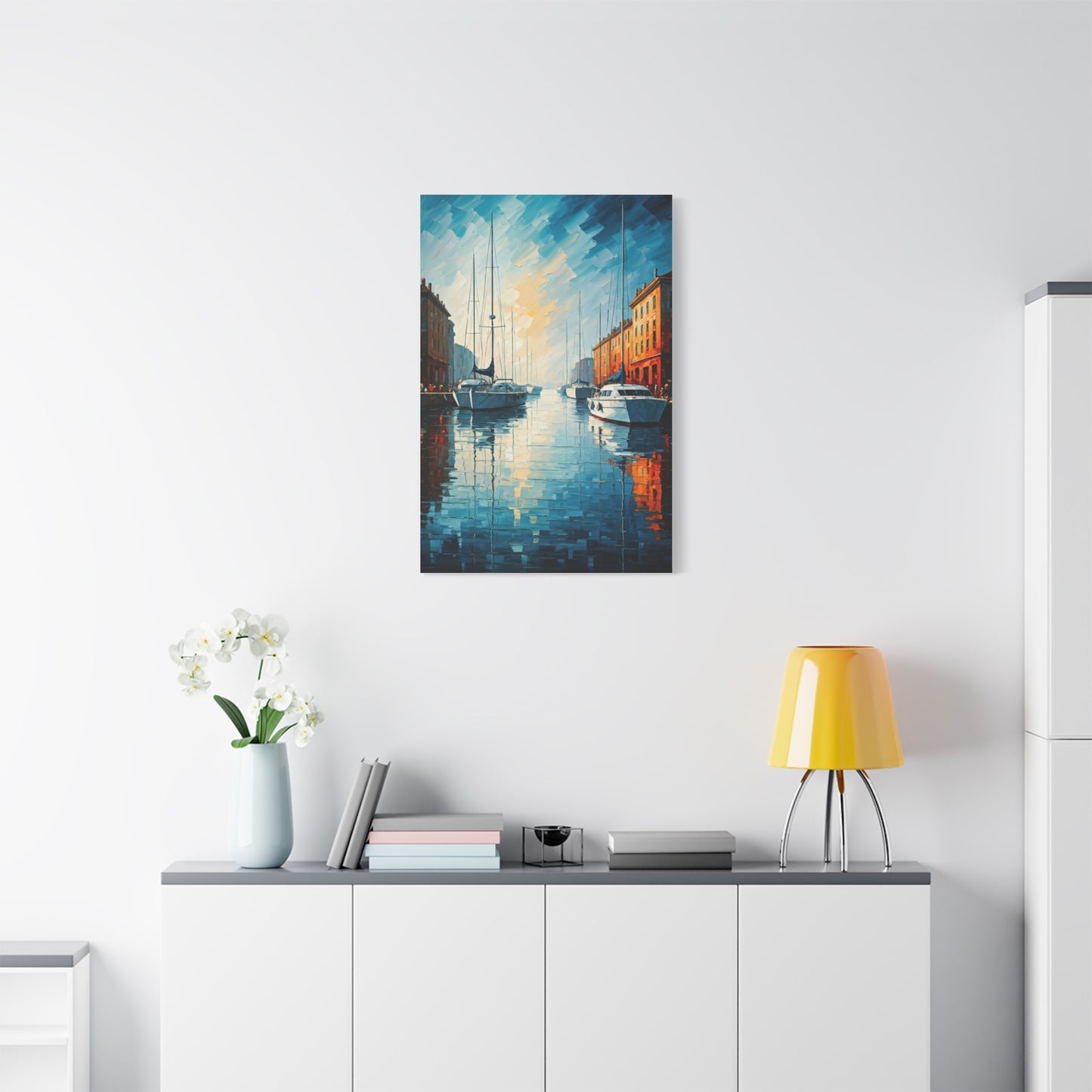 Golden Harbor Reflections Wall Art & Canvas Prints