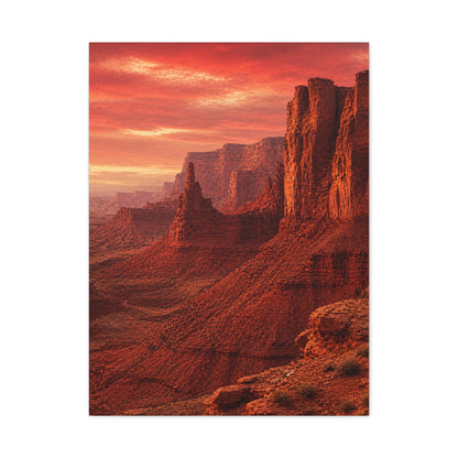 Desert Red Canyon Landscape Wall Art & Canvas Print