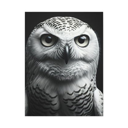 Snowy Owl Intense Gaze Wall Art & Canvas Prints