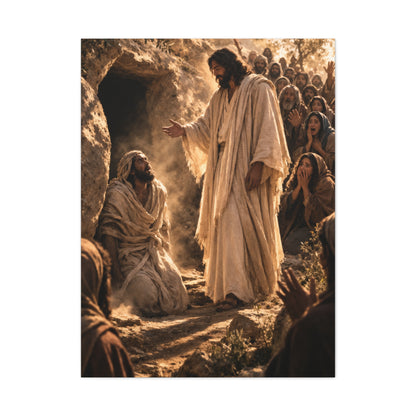 Raising of Lazarus Miracle Wall Art & Canvas Print