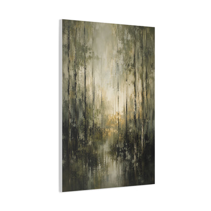 Abstract Forest Reflection Modern Trees Wall Art & Canvas Print