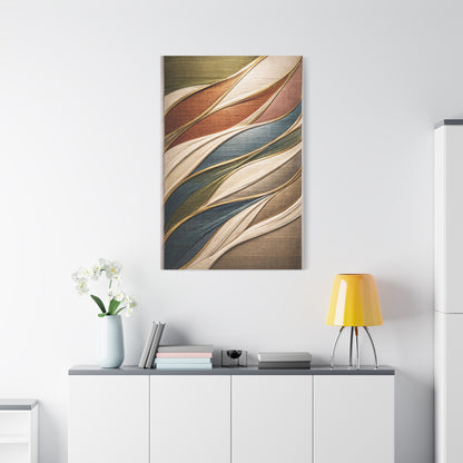 Dimensional Wrapped Textile Bands Wall Art & Canvas Print