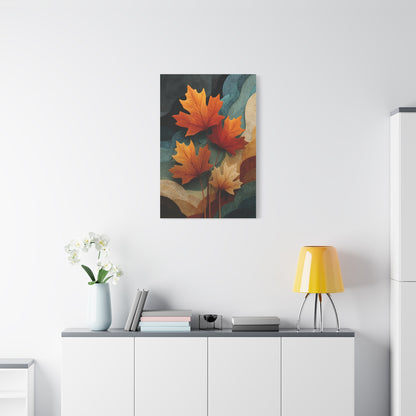 Abstract Autumn Maple Leaves Wall Art & Canvas Print