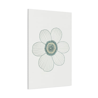 Minimal Line Floral Sketch Wall Art & Canvas Prints