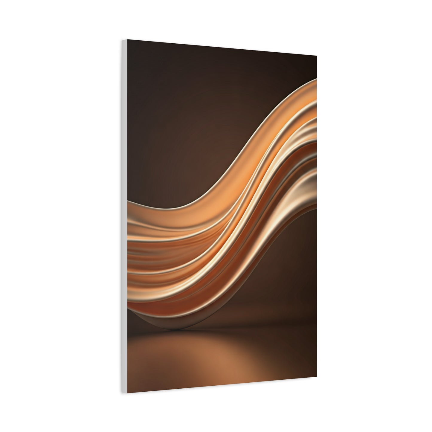 Golden Wave Motion Abstract Wall Art & Canvas Prints
