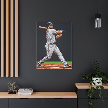 Classic Baseball Batting Stance Wall Art & Canvas Prints