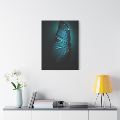 Blue Morpho Butterfly Side Profile Study Wall Art & Canvas Prints