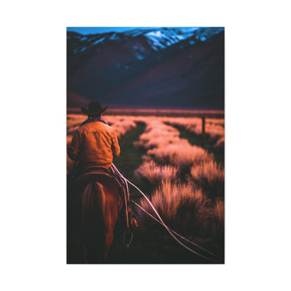 Valley Trail Rider Wall Art & Canvas Print