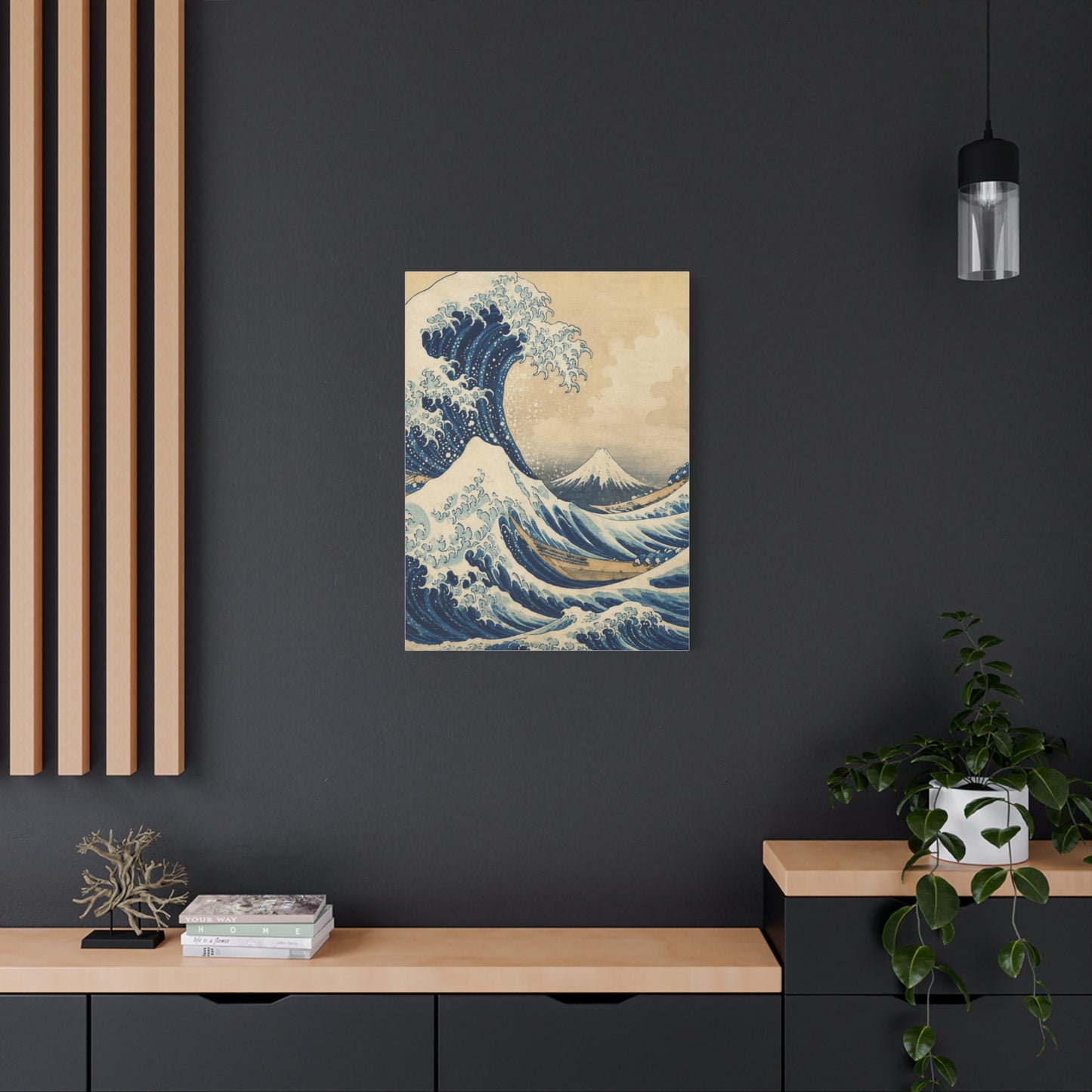 Classic Great Wave Ukiyo-E Interpretation Wall Art & Canvas Print