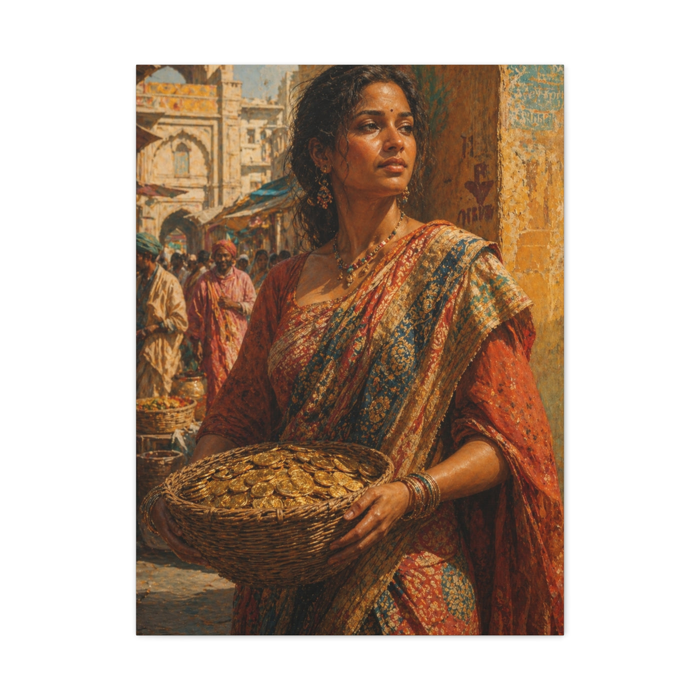 Market Day Cultural Portrait Wall Art & Canvas Print