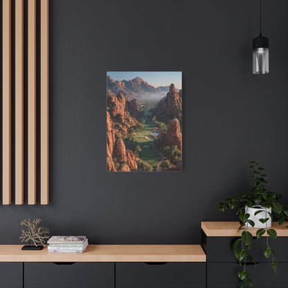 Desert Canyon Golf Course Aerial Wall Art & Canvas Print