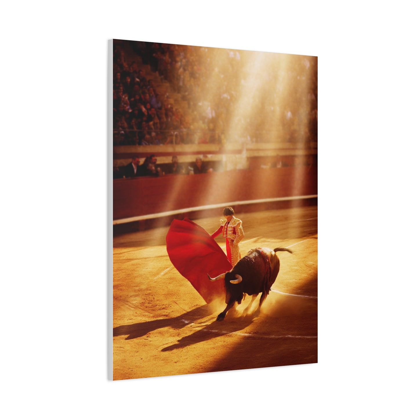Golden Arena Matador Bullfight Wall Art & Canvas Print