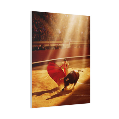 Golden Arena Matador Bullfight Wall Art & Canvas Print