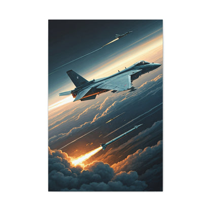 Cloudfire Jet Pursuit Wall Art & Canvas Prints