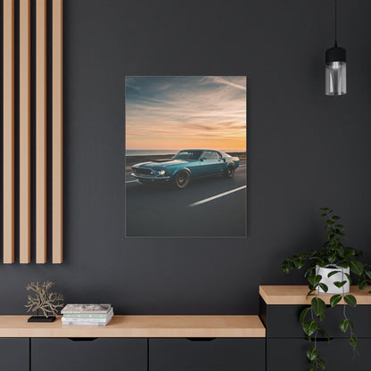 1969 Ford Mustang Fastback Restomod Coastal Run Wall Art & Canvas Prints