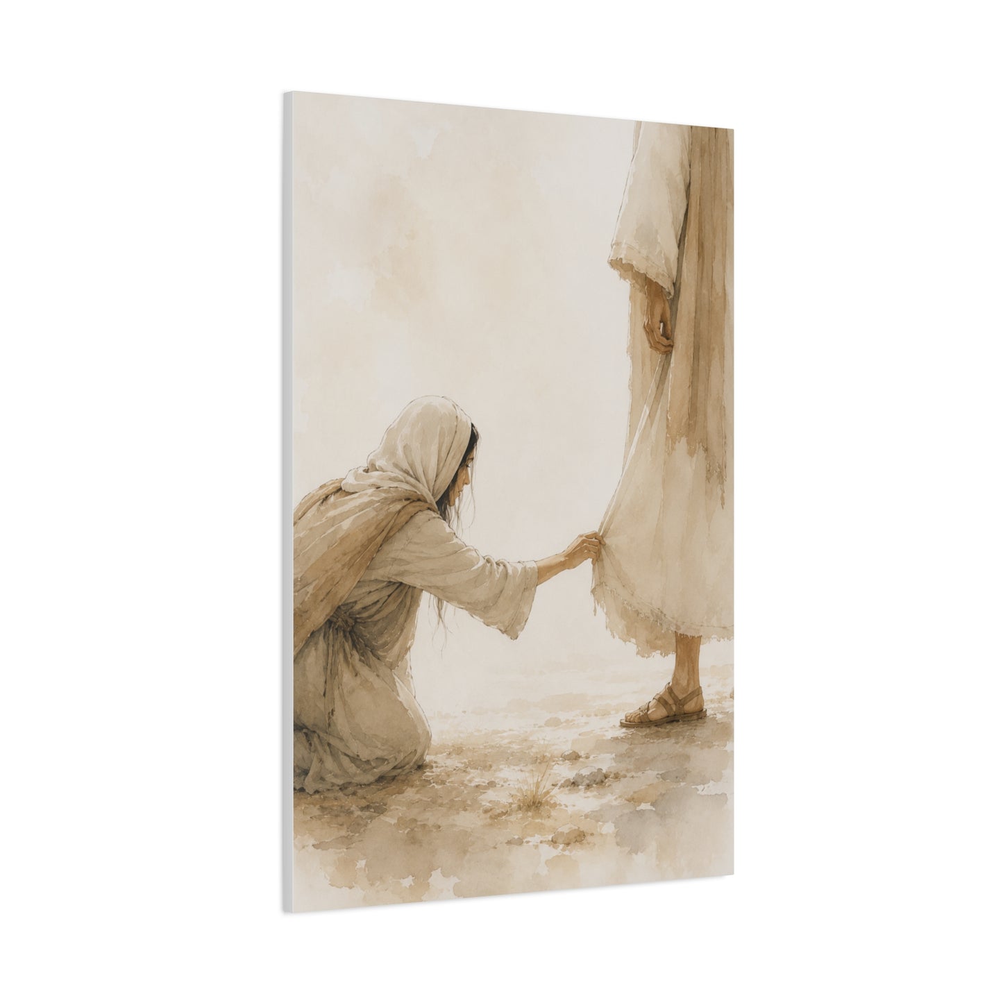 Healing Faith Watercolor Scripture Wall Art & Canvas Print