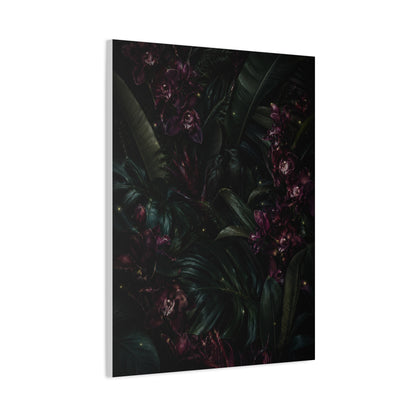 Tropical Noir Orchid Midnight Romance Wall Art & Canvas Print