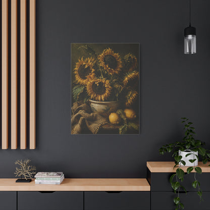 Baroque Sunflower Arrangement Wall Art & Canvas Print